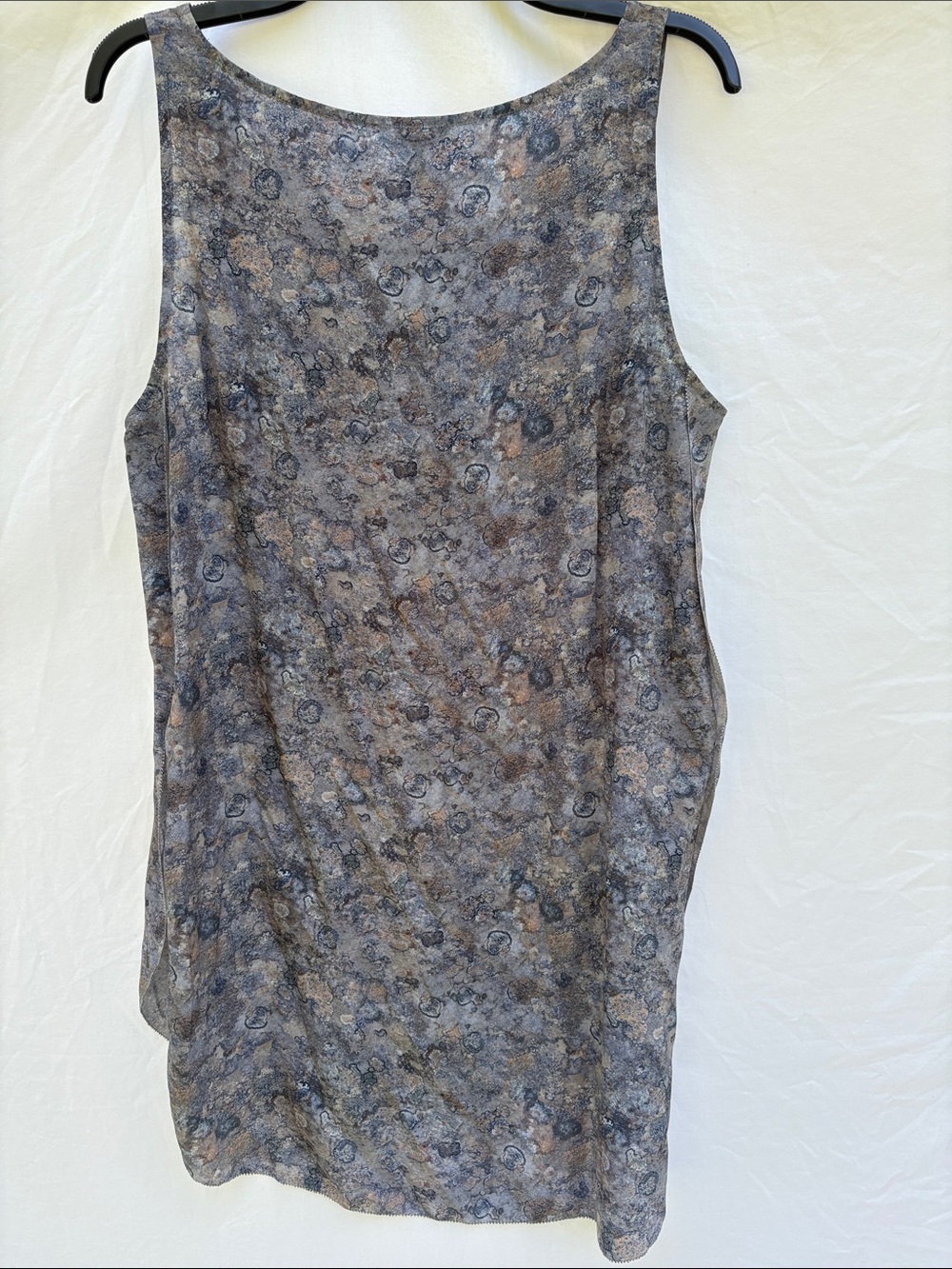 Eileen Fisher Gray Icelandic Printed Tank Top - Picture 11 of 14